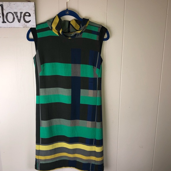 Lafayette 148 New York Cubism Geometric Dress - Picture 2 of 8